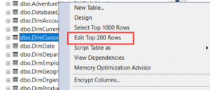 Quickly Editing Data in SSMS | Under the kover of business intelligence